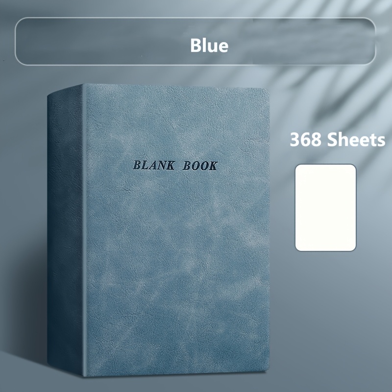 368 Sheets/736pages Thick Drawing Notebook Blank Notepad Agenda Diary A5 Sketch Book Notebooks Writing Pads Office Supplies