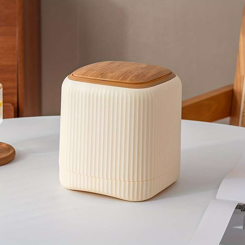 a new product for   this large capacity desktop storage bin features a double   design with   like texture it   a lid for sealing is compact and exquisite Product details 1