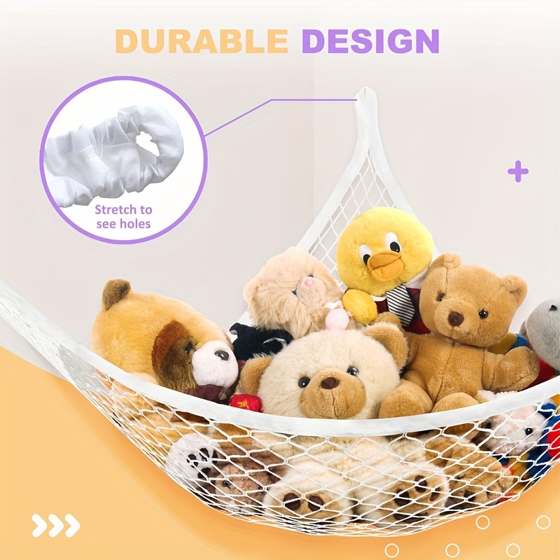 Hammock Toy Mesh Storage Teddy Bear Hanging Mesh Toy Organizer