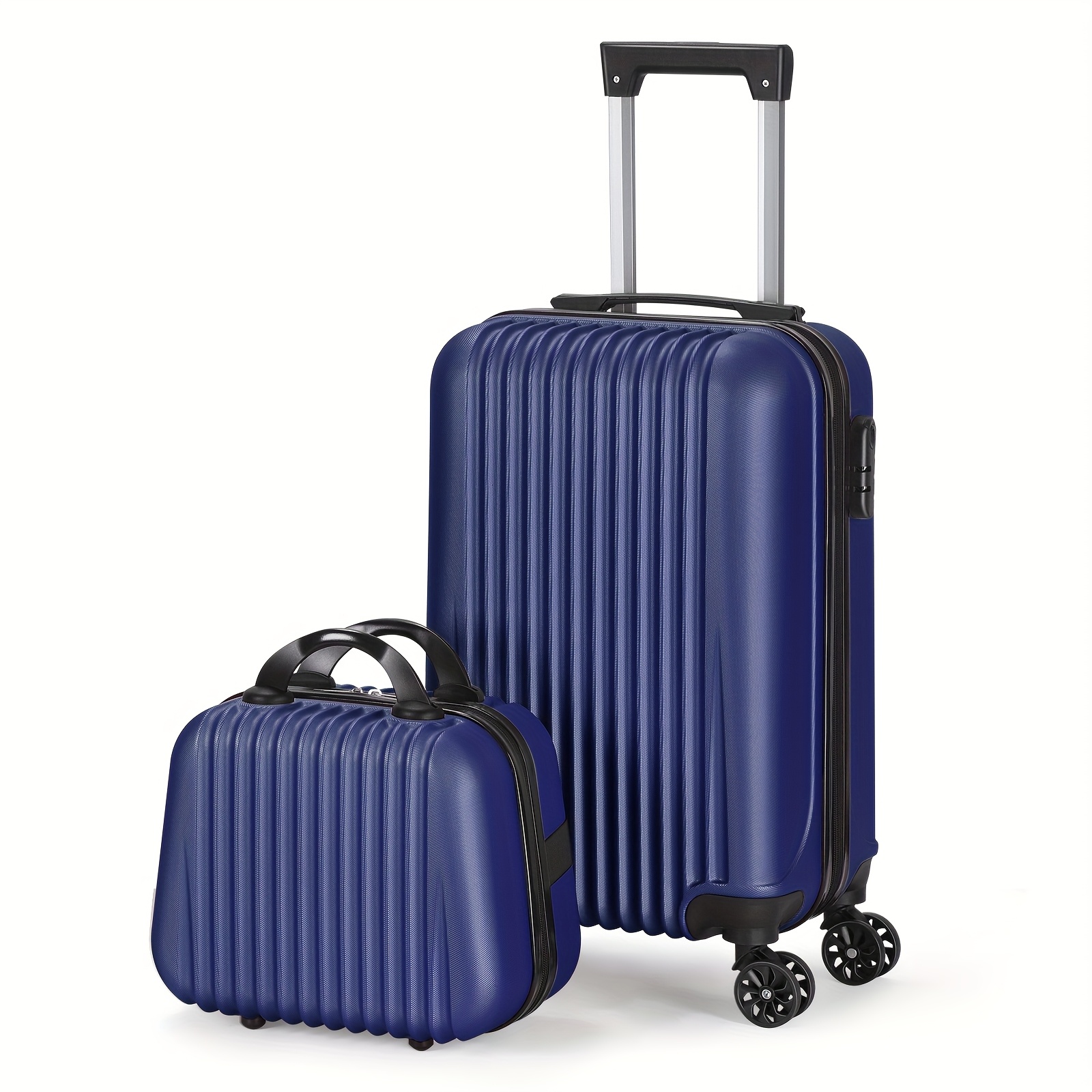 1pc/2pcs Suitcase Set Boarding Luggage Bag, 20inch Satchel Suitcase And 14inch Handbag Can Be Worn Diagonally Across The Trolley Case, with Wheels, Multi-Color Suitcase, for Office