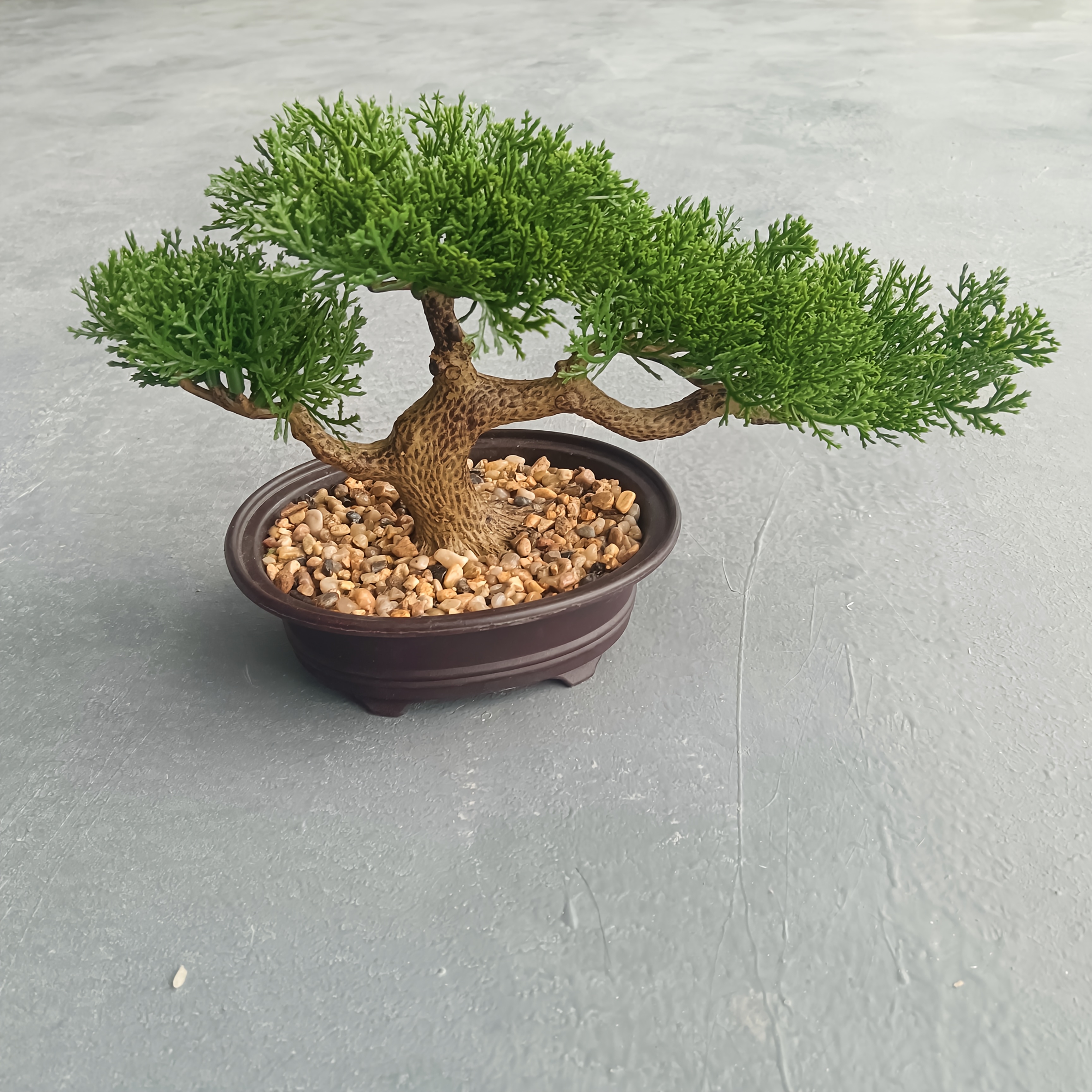 A Simulated Evergreen Pine Bonsai for Home Decor, Suitable for Hotel * And  Entrance Cabinets