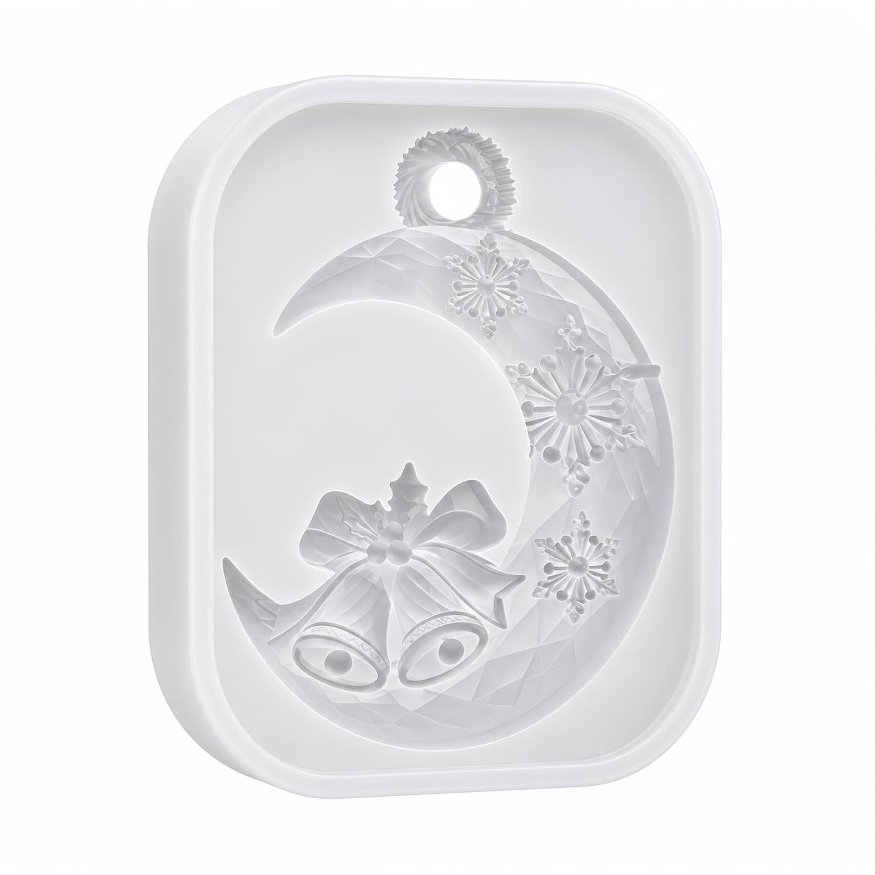 Crescent Moon & Snowflake Resin Mold for DIY Crafts
