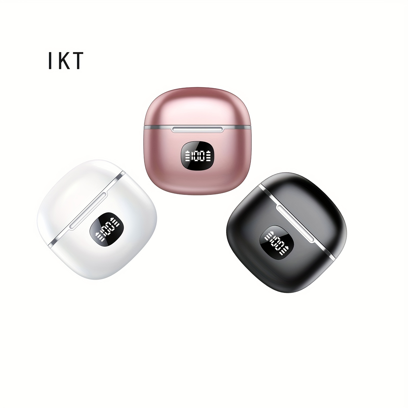 

Wireless Earbuds, Wireless 5.3 Headset Bass Stereo, Earbuds With Noise Cancelling Microphone Led Display, In Ear Headphones, Of Time, Suitable For Laptop Pad Mobile Phone Exercise