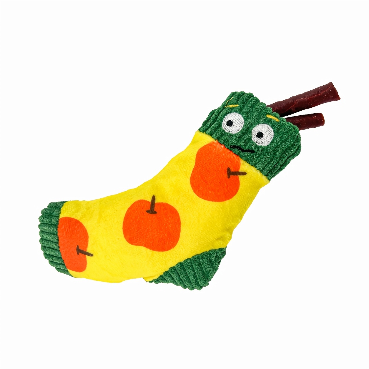 TEMU Interactive Treat-hiding Plush Toy For Dogs, Squeaky Sock Dog Toy With Crinkle Paper & Bb Sound, Chew And Sniffing Toy For Small To Medium Dogs,