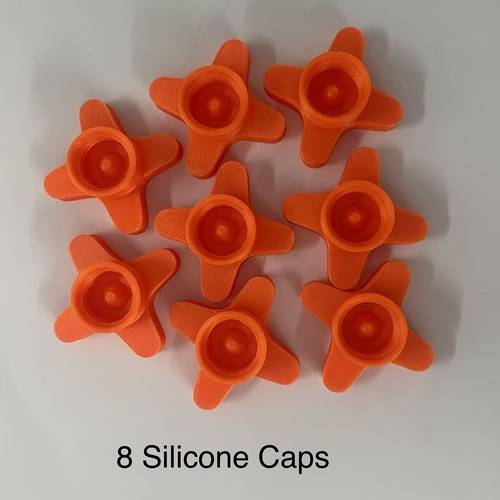 3d printed glass sealing cap and gun nozzle dredger suitable for standard