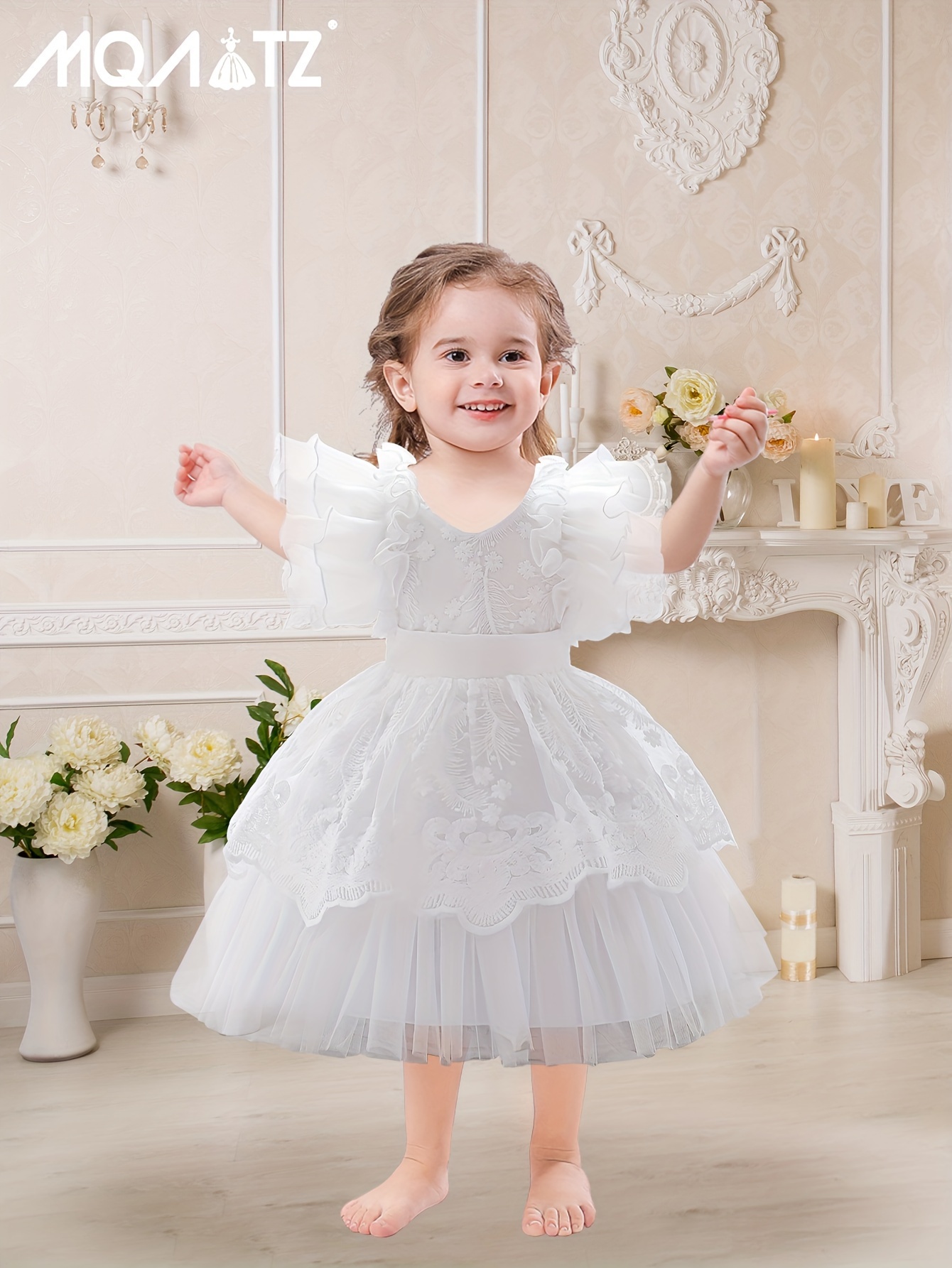 Baby girl hotsell white casual dress