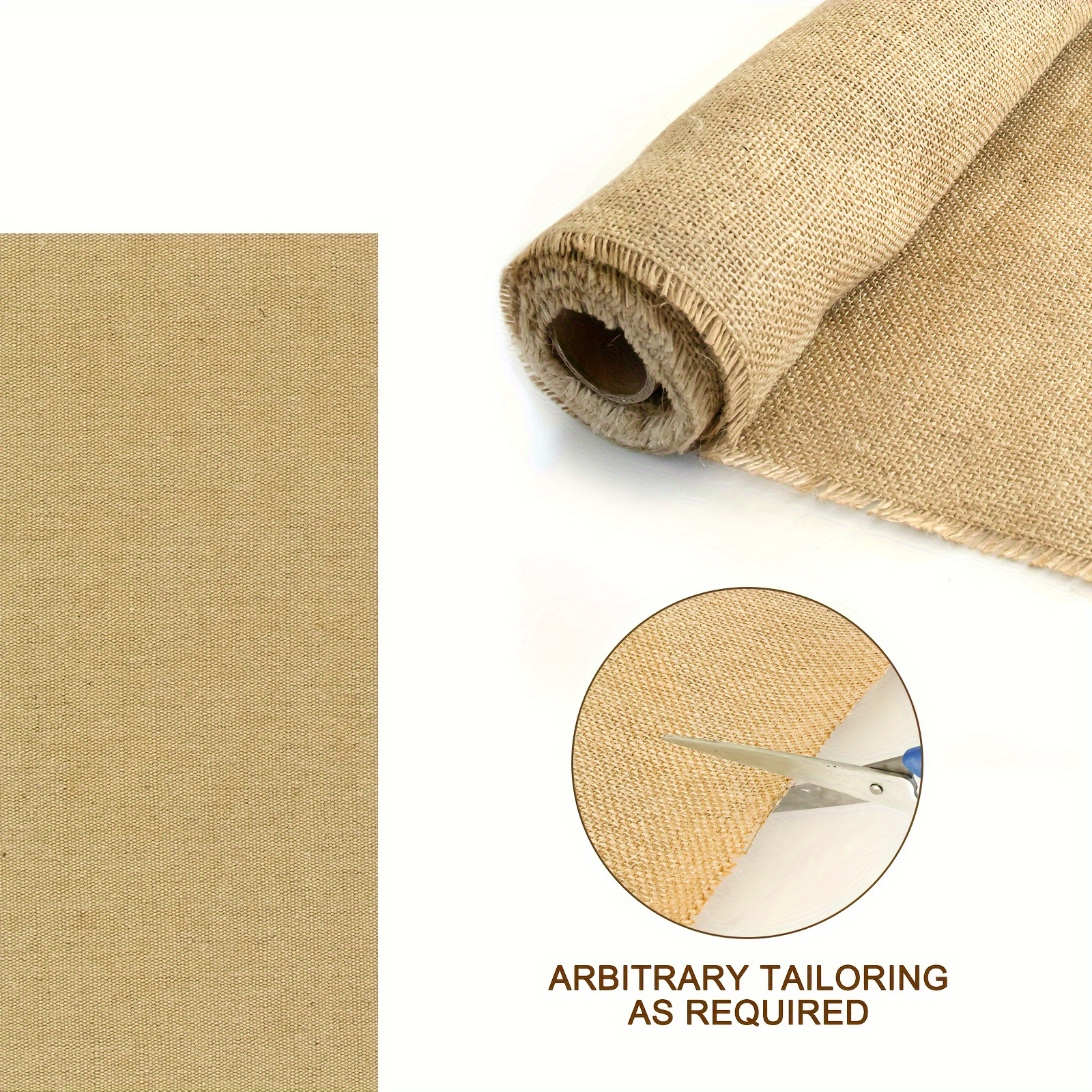 

Natural Burlap Fabric For Barrier, Raised Bed, Seed Cover, Tree Wrap Burlap