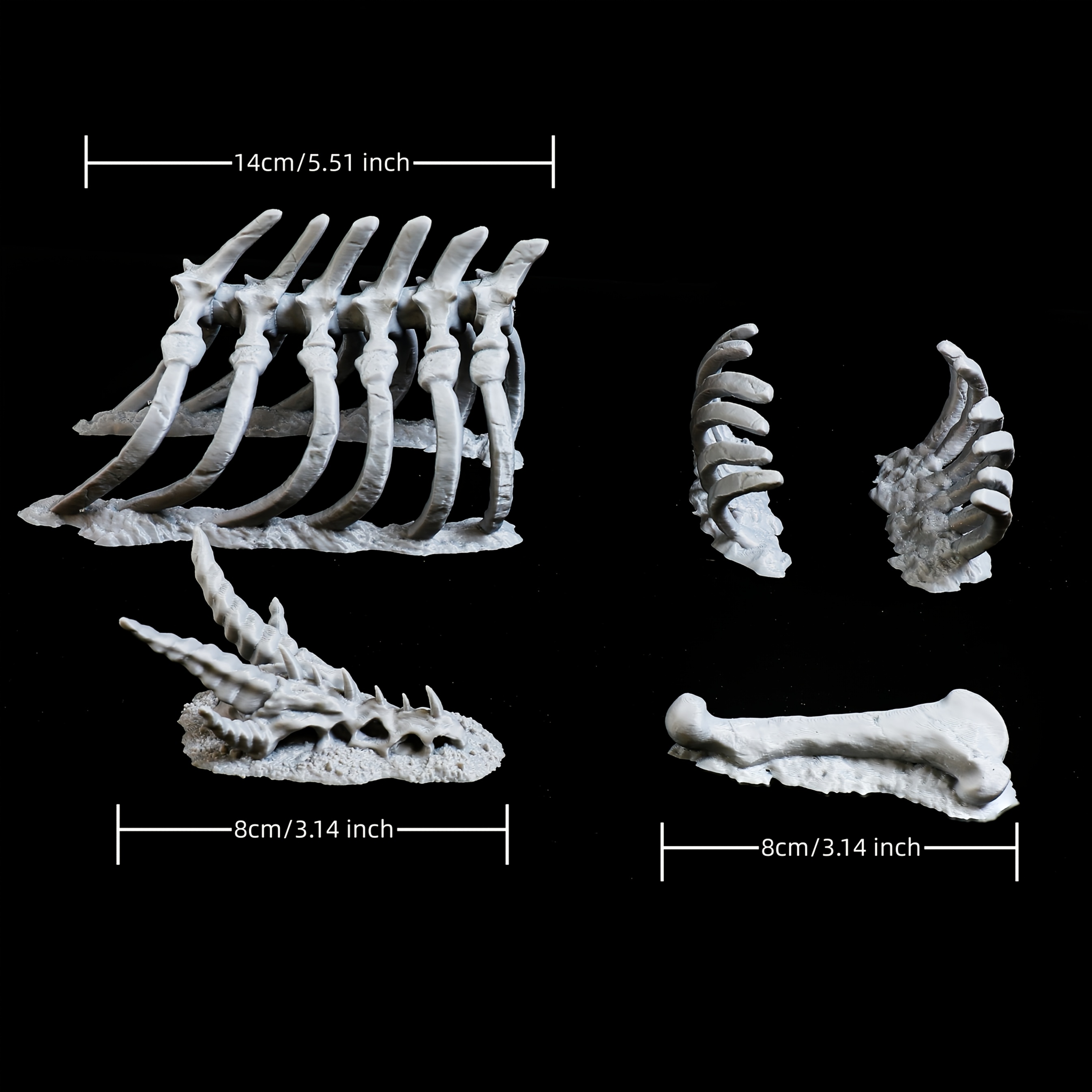 Image of Dragon For Tabletop Rpg - Detailed Dragon Bones Tabletop Game Accessory Suitable For Tabletop Roleplay Games, Miniature & Campaigns - Role Play Game Terrain & Dragon Remains