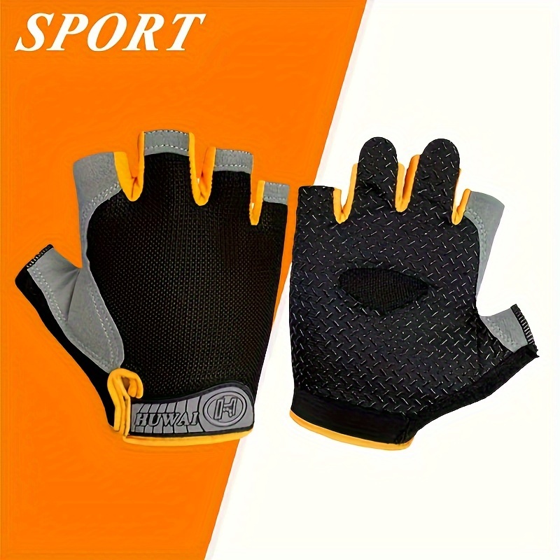 

A Pair Of Sports Fitness Gloves For Men And Women, Anti-slip, Breathable And Comfortable, For Riding, Fitness, Outdoor Sports And