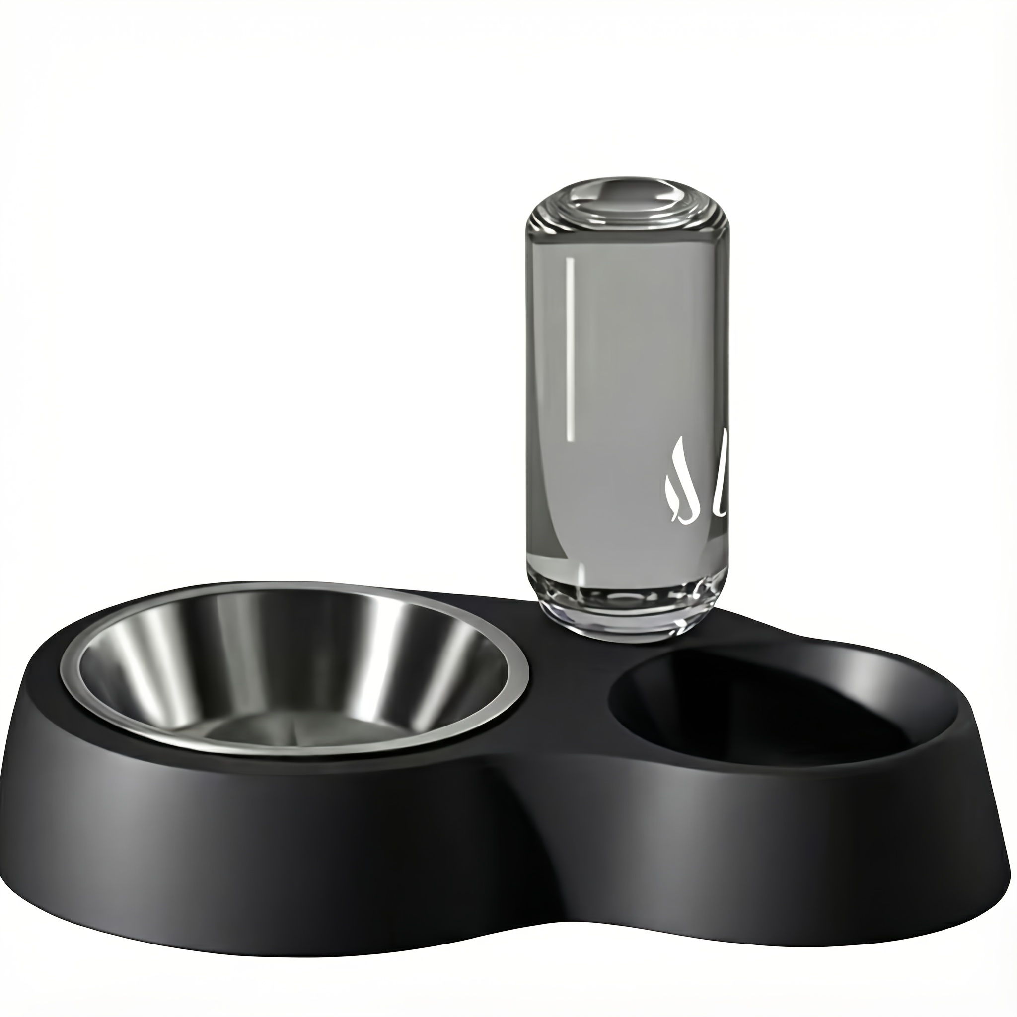 Versatile Bowl for Cats And Dogs - Self-Refilling Water And Food Station with a Non-Skid Base, Sturdy PP Material, Easy to Clean, Compact Pet Feeding Setup for Cats And Small Dogs, Stylish Pet Item, No Need for Batteries Or Electricity