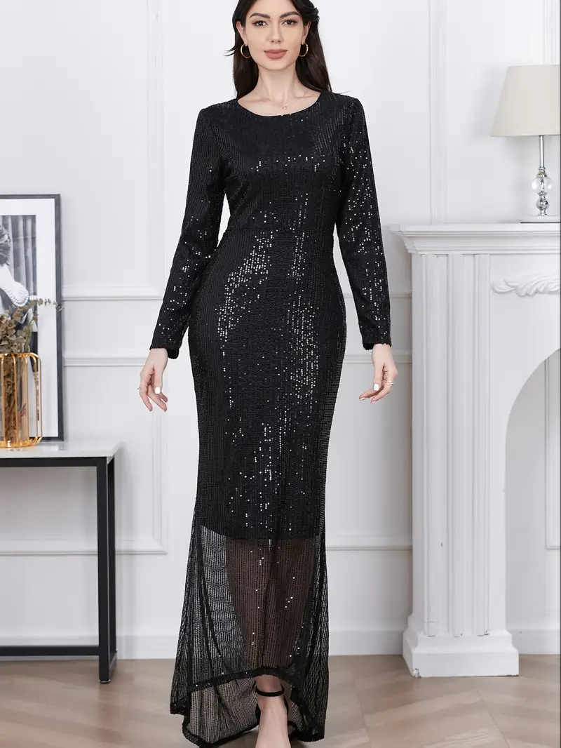 womens elegant formal party gown long sleeve - Temu Bahrain womens elegant formal party gown long sleeve - Temu Bahrain