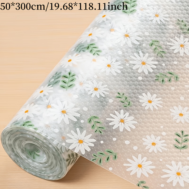 TEMU 1 Roll Eva Non-adhesive Shelf Liner, Anti-slip, Waterproof, And Oil-resistant, Strong And Durable. Suitable For: Kitchen Cabinet Mats, Table