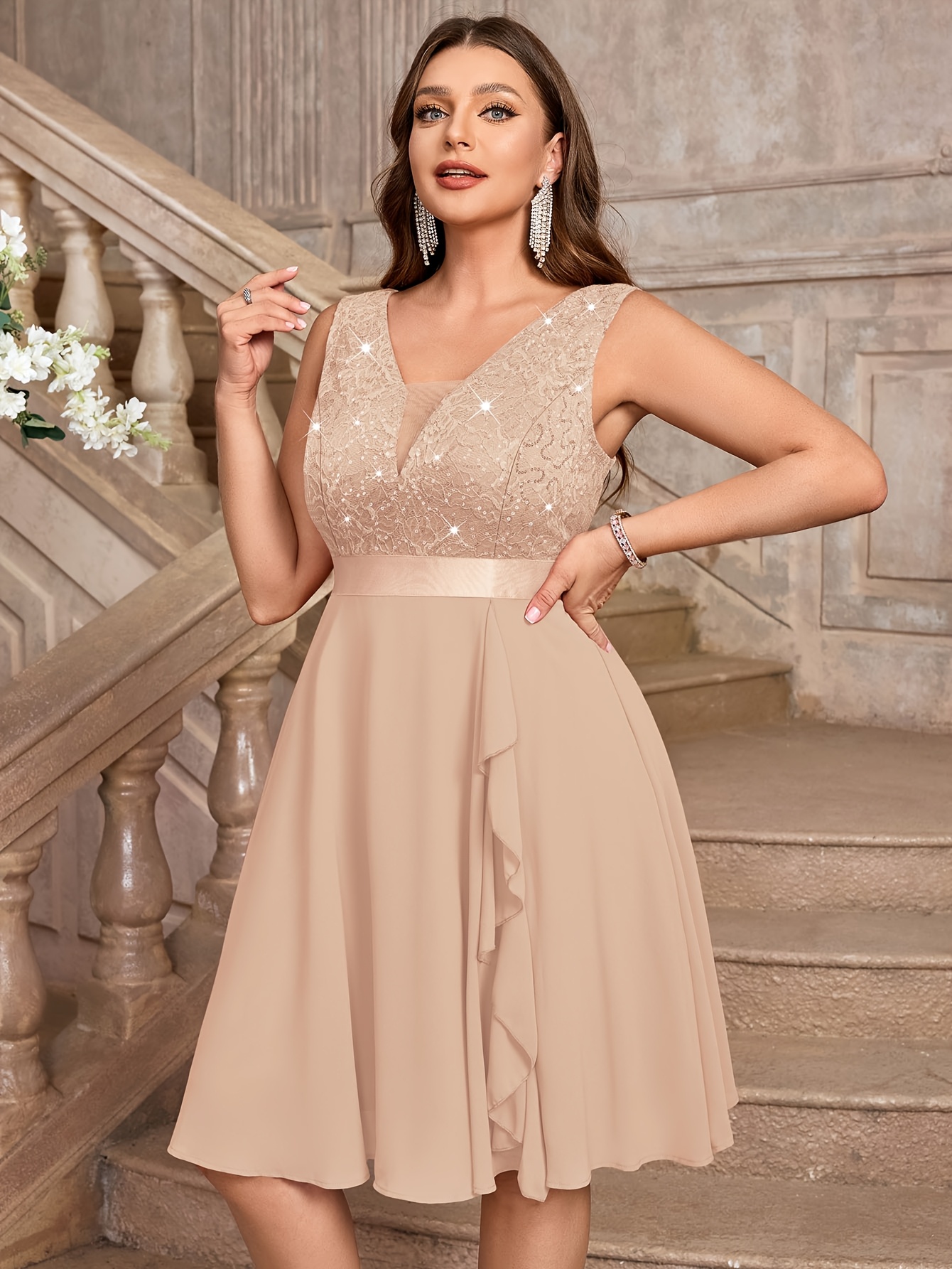 plus size plus size elegant spring summer plus size - Temu Greece