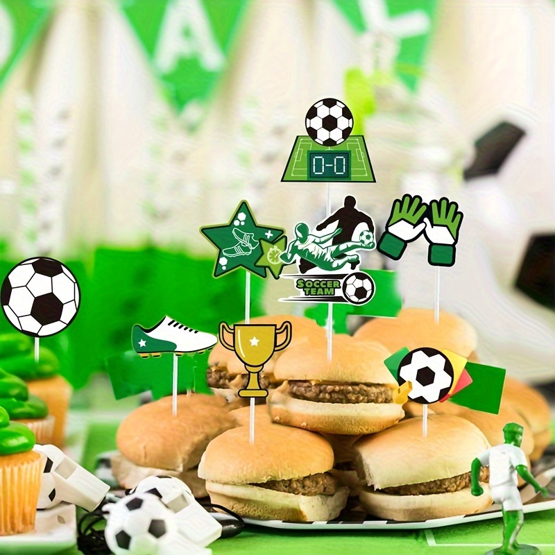 17pcs football happy birthday cake toppers soccer sport Temu Bahrain