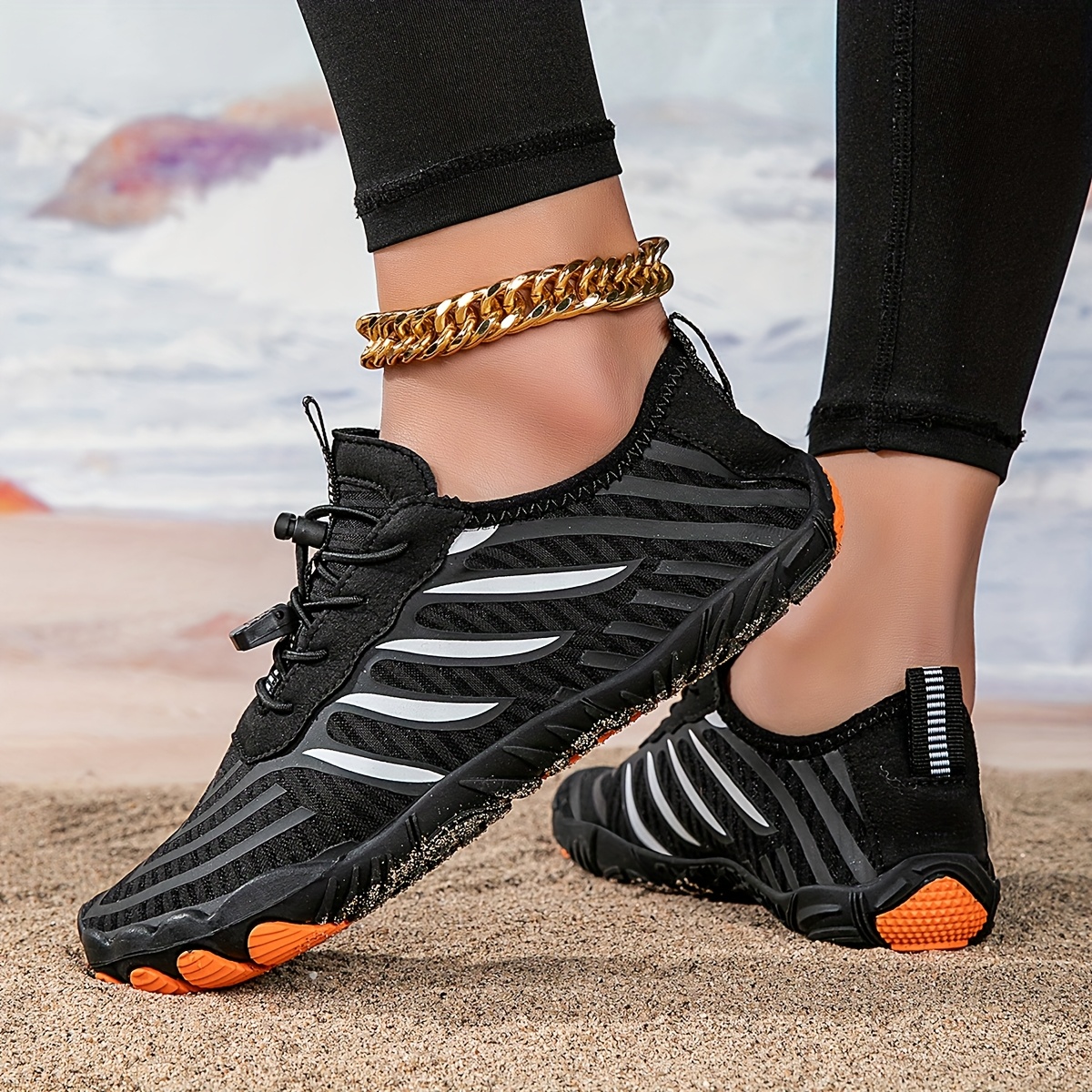 unisex quick dry slip on water shoes lightweight breathable beach