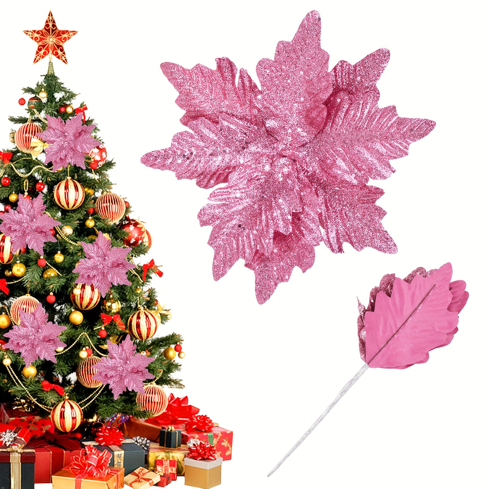 

4- , 10.24" Christmas Ornaments, Decor For Wreath, New Decorations