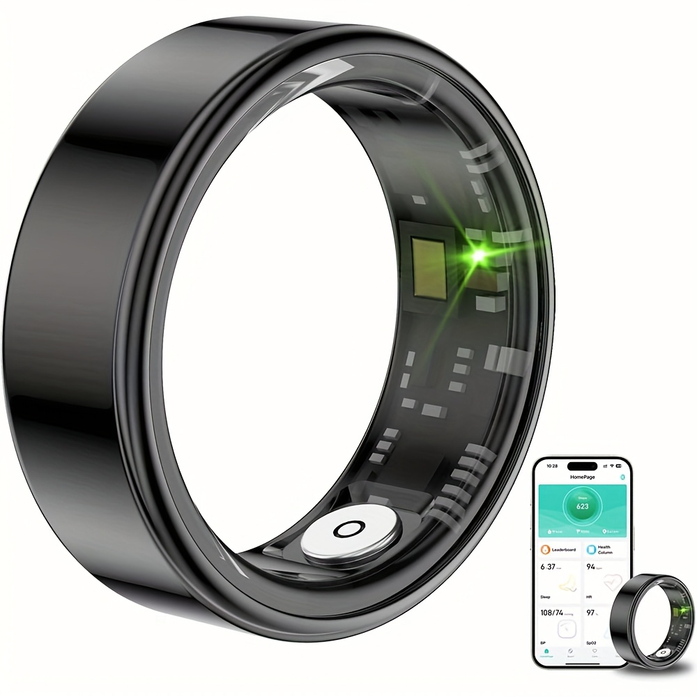 Smart Ring Health Tracker IP68 - Anneau Intelligent Suivi Sommeil Fitness Calories Pour Hommes Femmes (#8)