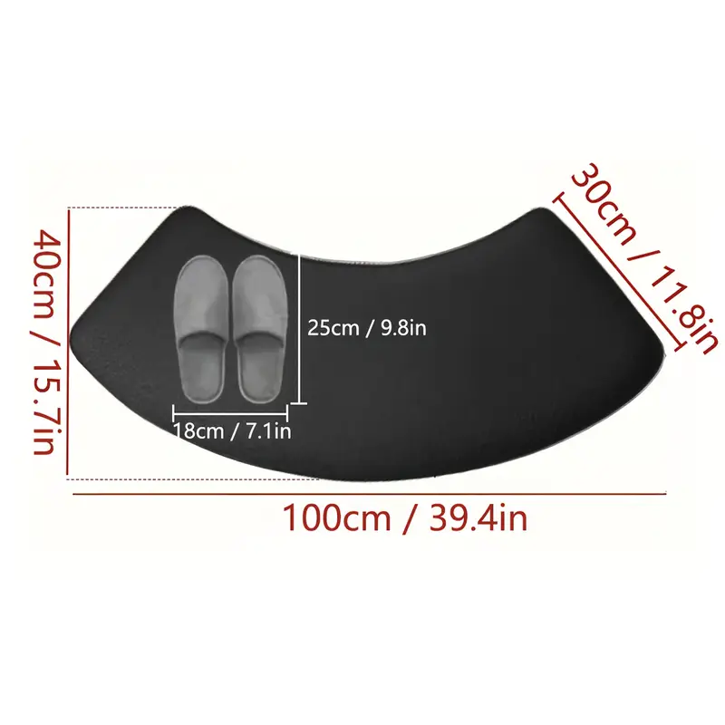 thickened curved bathroom mat shower room absorbent door mat toilet non slip mat entrance mat Product details 2