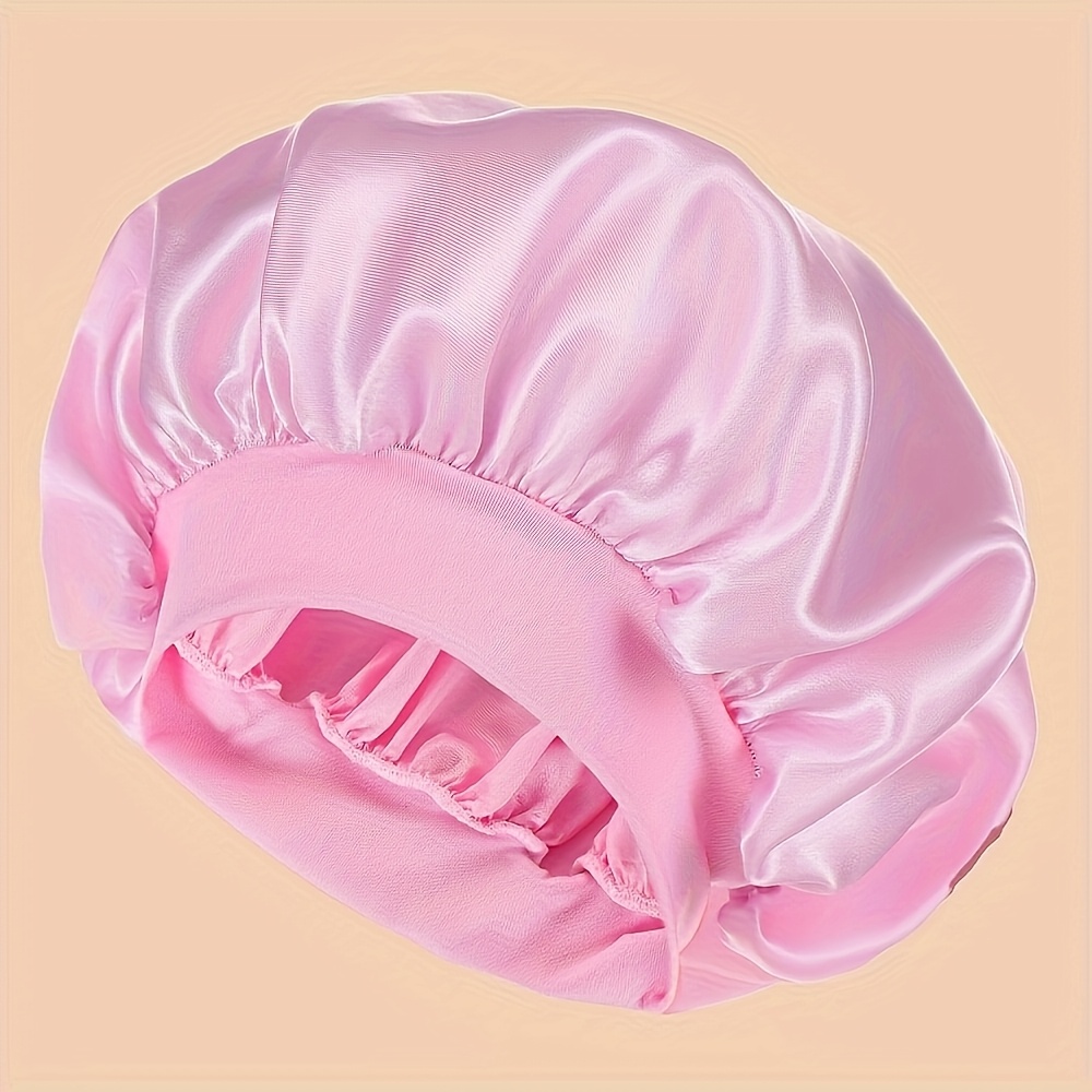 

Unscented Sleep Cap Bonnet With Wide Band – Comfortable Shower Caps For Daily Use