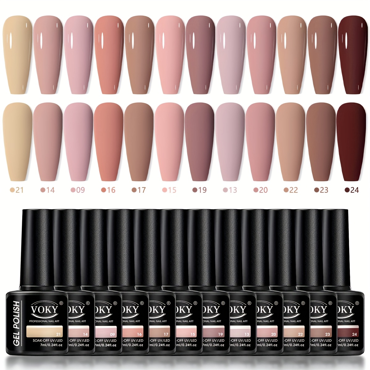 12st nude pink series gel set formaldehydfri och hög - Temu Sweden