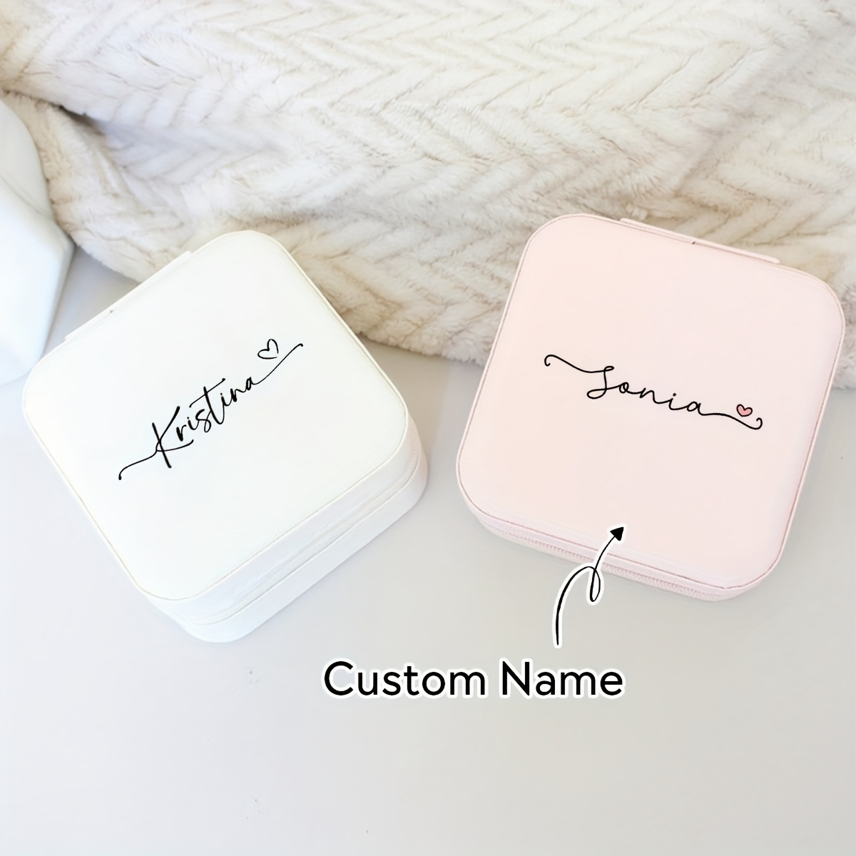 personalized jewelry boxes sold on Temu Canada