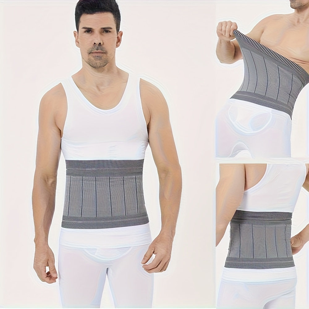 mens waist support waistband high   compression belt for body shaper breathable waist trainer for toning contouring seamless design four colors   comfortable and   ideal for fitness wear   autumn and winter