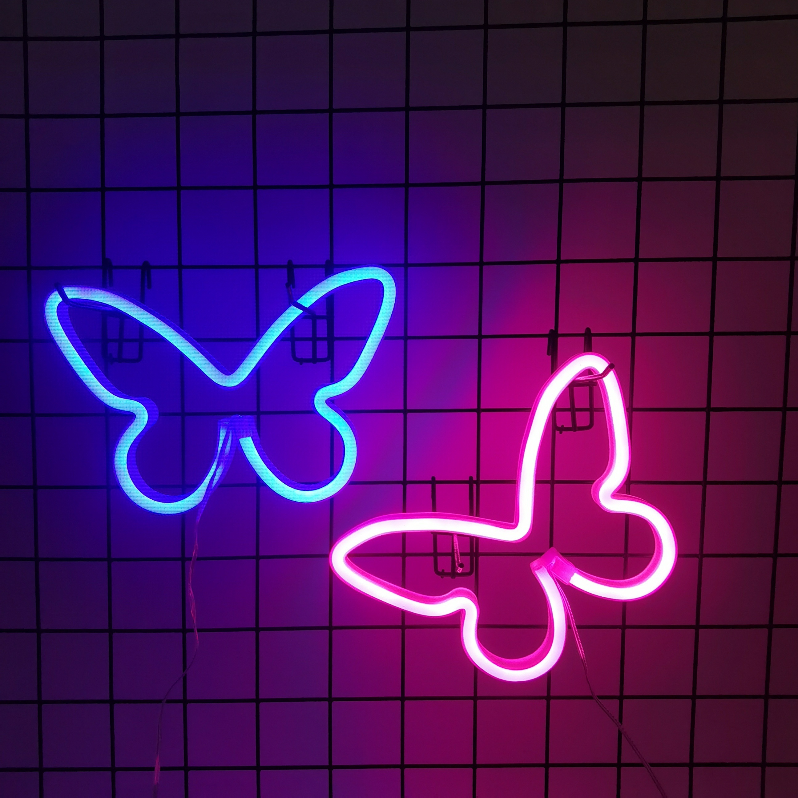 2pcs Neon Suitable For Bedroom, Usb/ Wall/table With, Plug-and-play For Parties, Weddings, Birthdays, Room Decor - Battery Not Included (usb-powered)