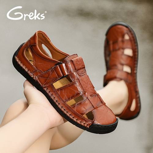mens sport sandals closed toe outdoor fisherman shoes breathable summer beach loafers anti slip