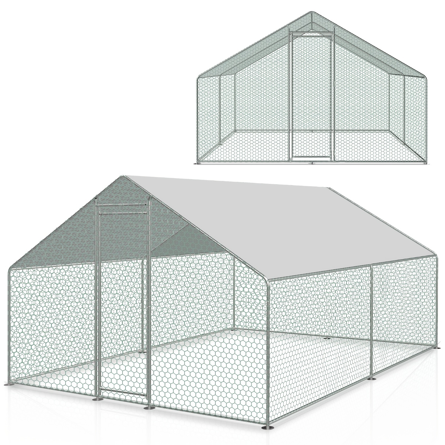 

Enclos de 3x2/3x3/3x4/3x6/3x8m Enclos pour animaux de Poulailler Cage