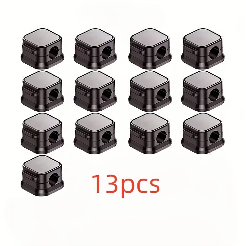 TEMU 13pcs Magnetic Cable Organizer Set, Sturdy And Durable Adjustable Non-slip Cord Organizers, Suitable For Type-c, Lightning, Type-a, Micro, And