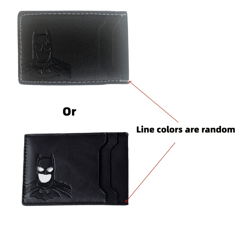 Image of 1pc Batman Wallet Card Holder Coin Purse, Pu Material, Batman Hero Id Card Holder, License Holder, Best Father's Day Gift, Unisex, Suitable For Halloween | Christmas Gifting
