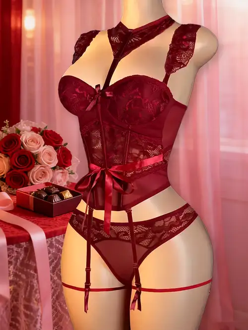 corset and garter set sold on Temu United States corset and garter set sold on Temu United States