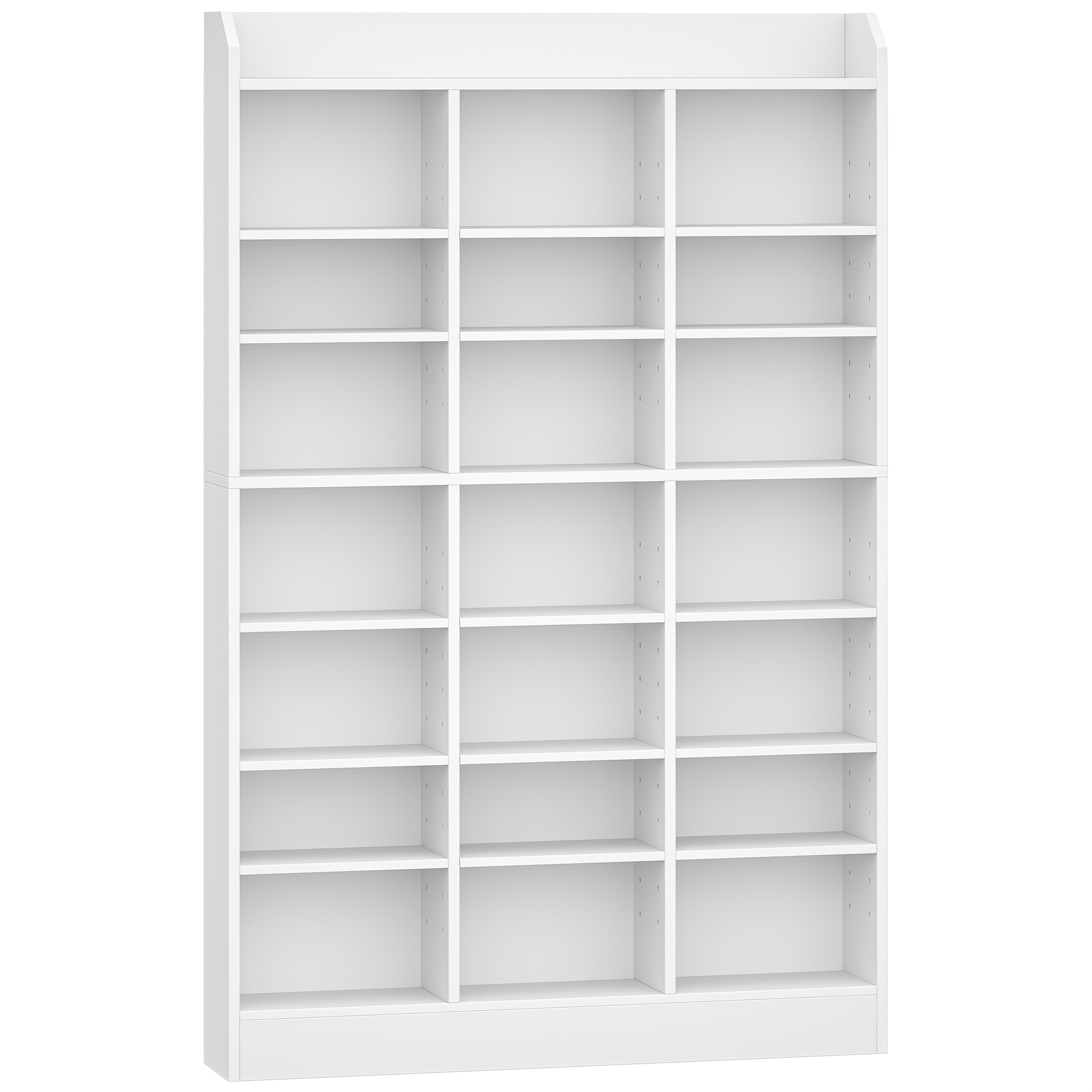 Image of Cd Shelf, 8-tier Stand, Freestanding Shelf, Room Divider Cabinet, Stand Or Display Case For Collections, Suitable For Living Room And Study, 17 X 100 X 154.5 Cm, White