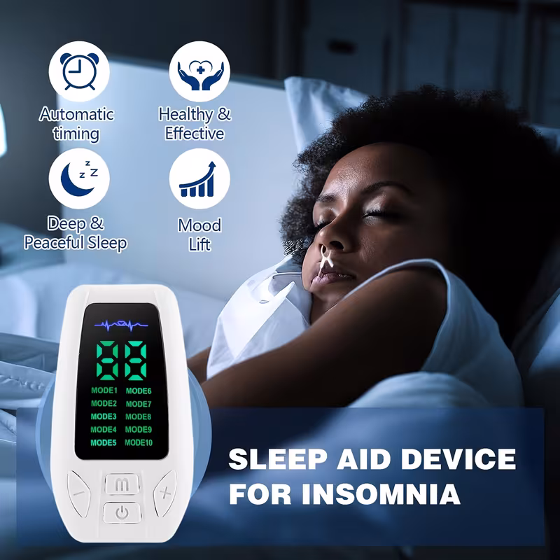 ems low frequency device portable ear clip sleep aid 10 and 30 adjustable intensities relaxing the through microcurrent stimulation better entry into Product details 2