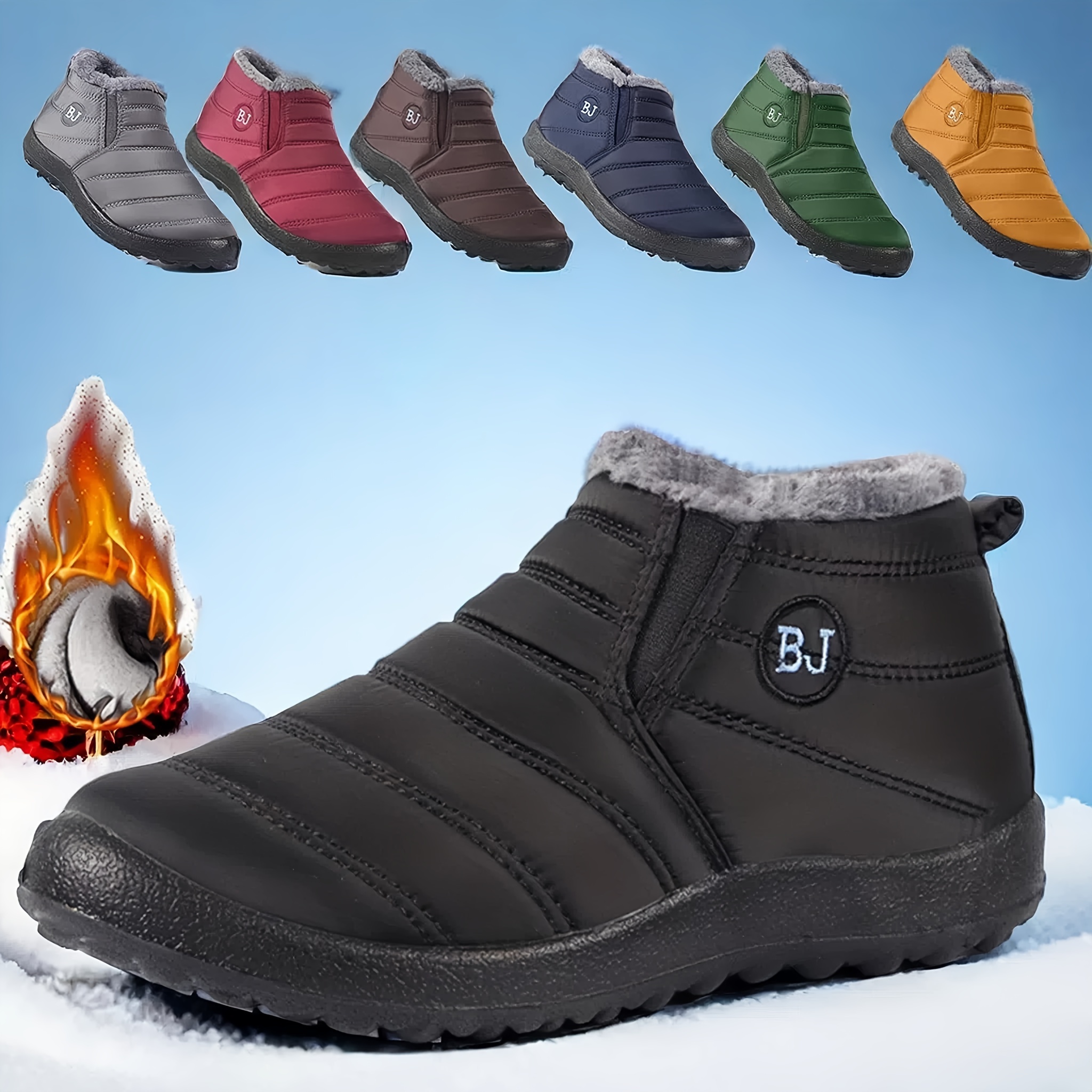 Ultra-Warm Winter Boots, Non-Slip Thick Sole for Outdoor Hiking