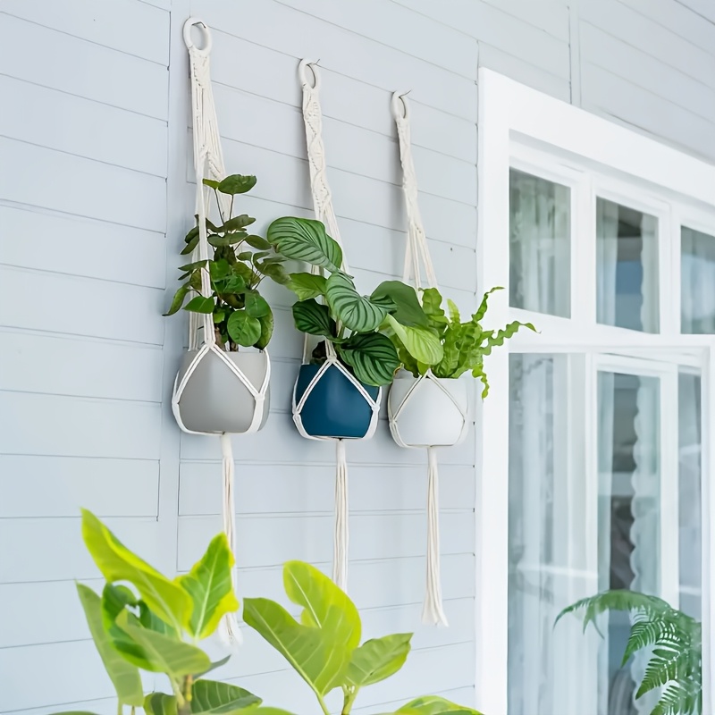 

Boho Chic 39" Foldable Plant Hanger - Wall-mounted, Indoor/outdoor Decorative Hook For Home & Garden