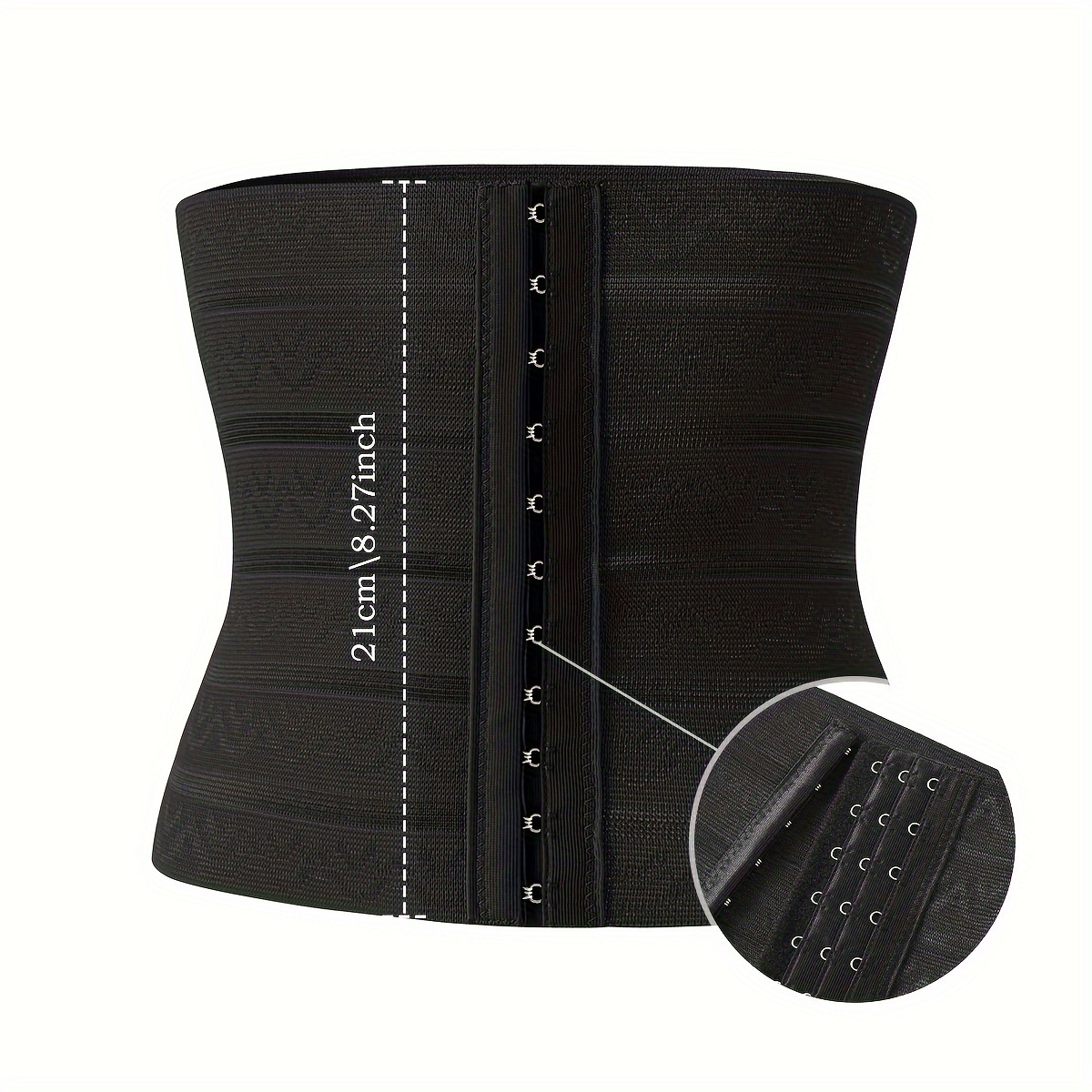 TEMU 1pc Waist Cincher Tummy Control Belt Women's Waist Clip Body Shaper Summer Slim Fit Corset - - Black