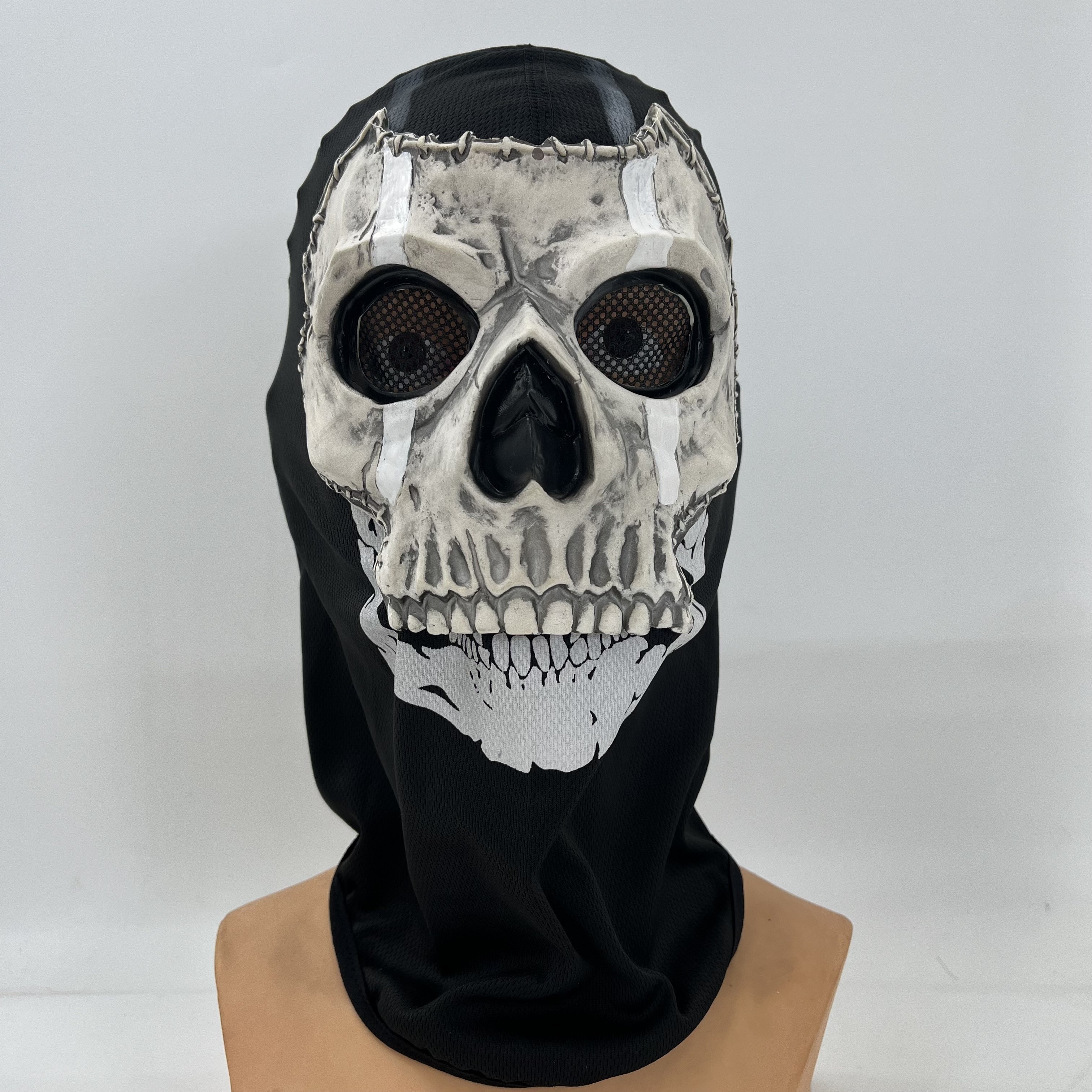 

Masque de balaclava de design de crâne, , matériau de caoutchouc respirant, style MW2, accessoire de cosplay pour adultes 14+