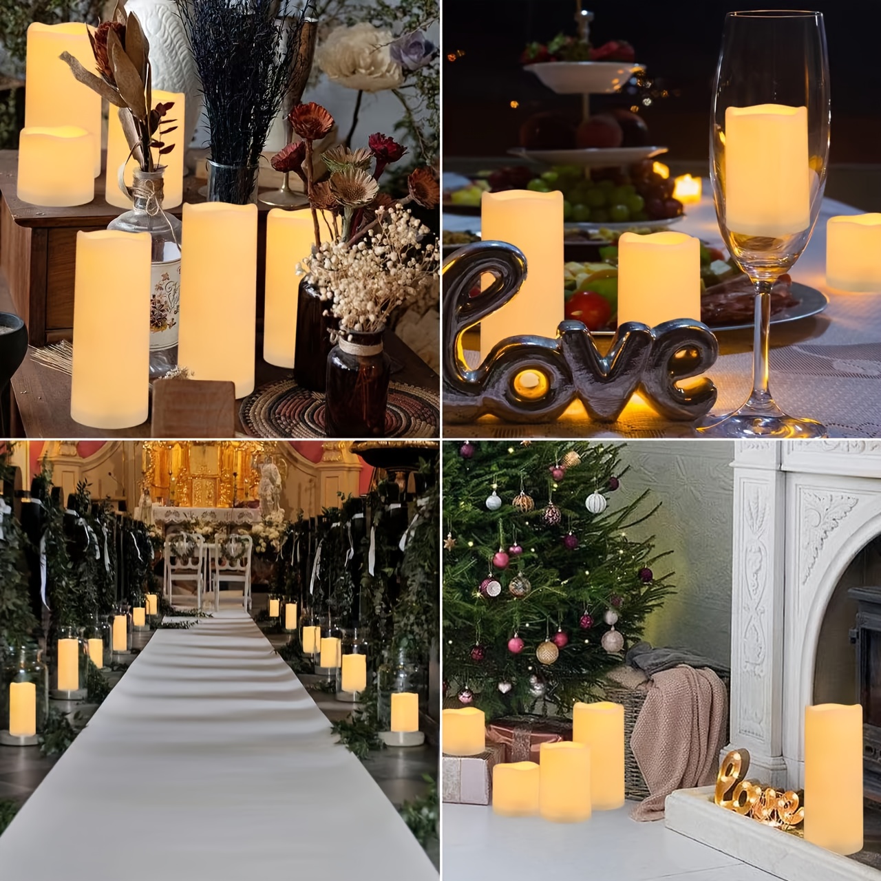 12 Pack Flameless Candles with Remote Control
