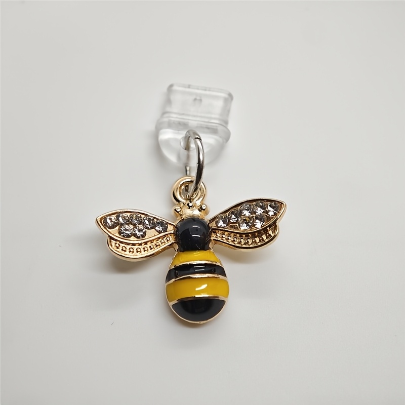 1pc Alloy Oil With Drill Phone Dust Plug Pendant