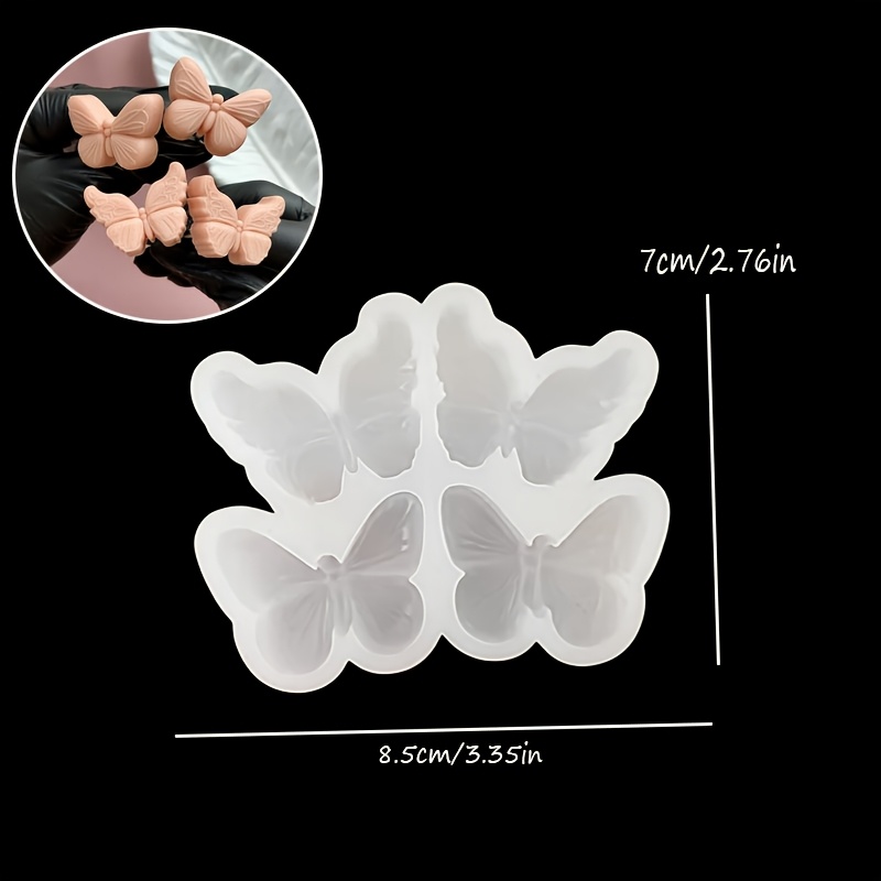 TEMU Moldes de silicona de para manualidades con resina, velas aromáticas y manualidades DIY - Decoraciones multicavidad para /San Valentín, molde no