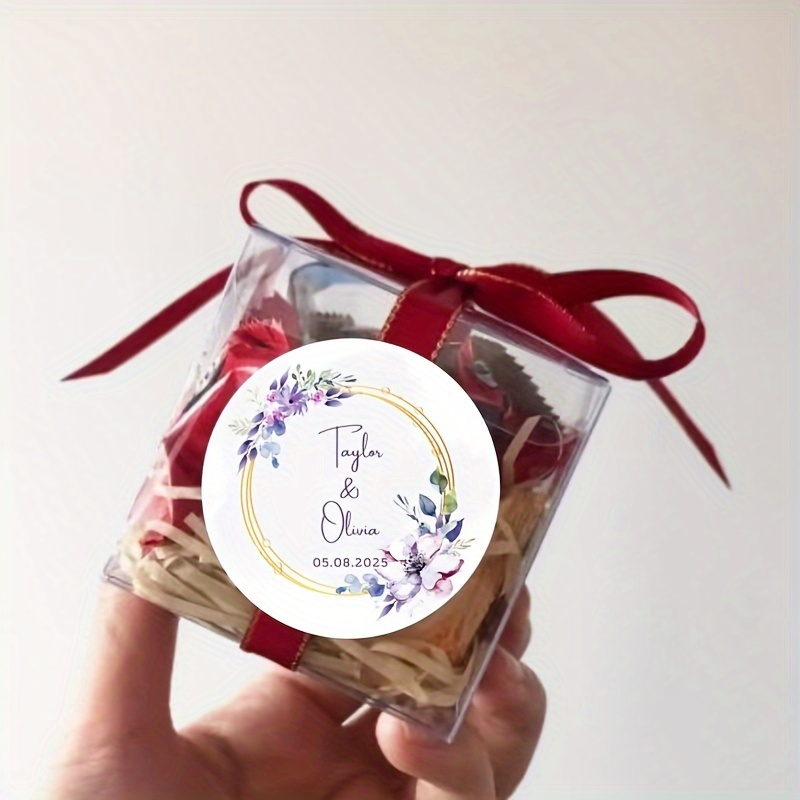 100 pz Thank You Custom Made cartellini personalizzato wedding favor Gift etichette di carta White