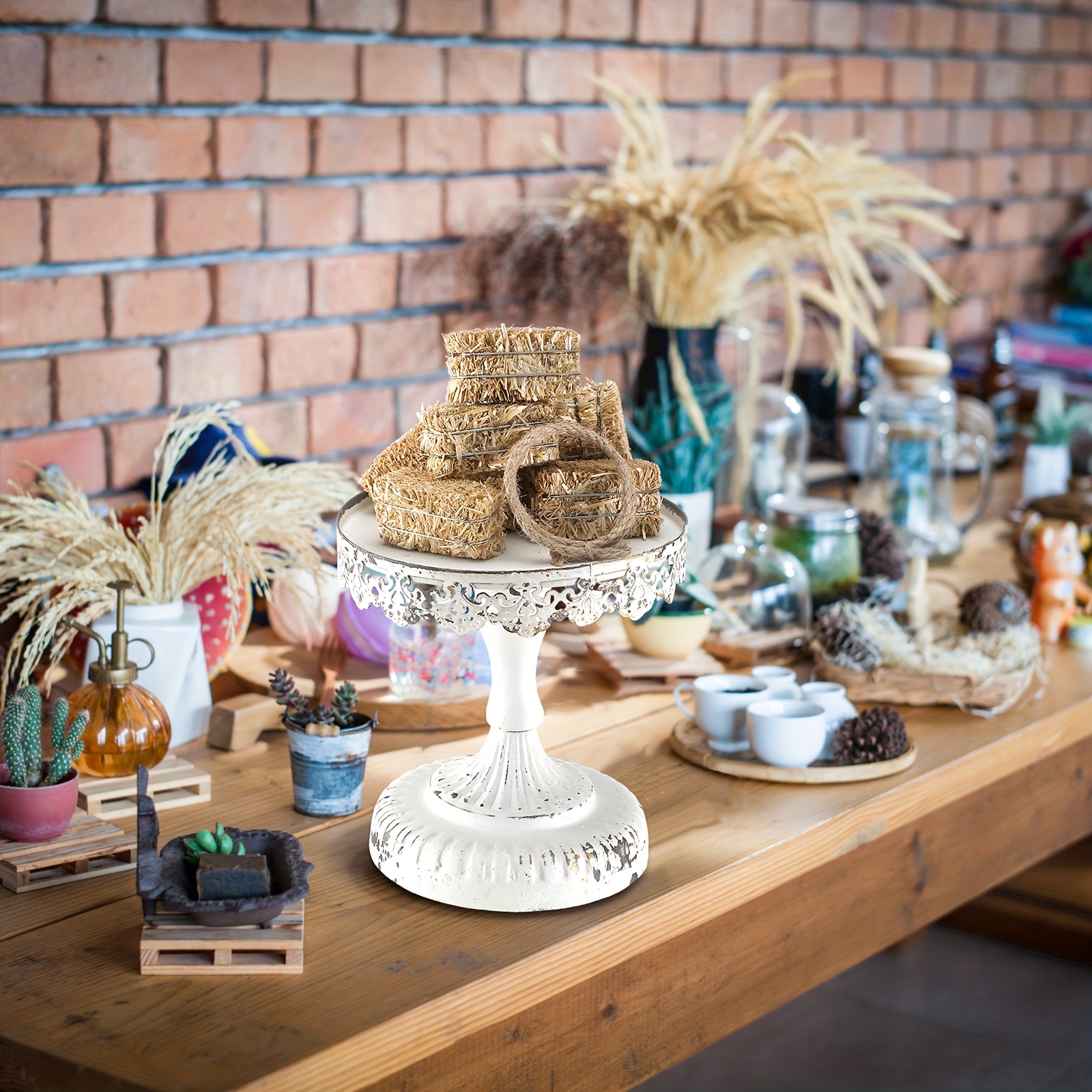 Unique Mini Boho Fiesta Centerpiece Decorations - Set Of 3 Cactus, Sombrero, And Margarita Themed
