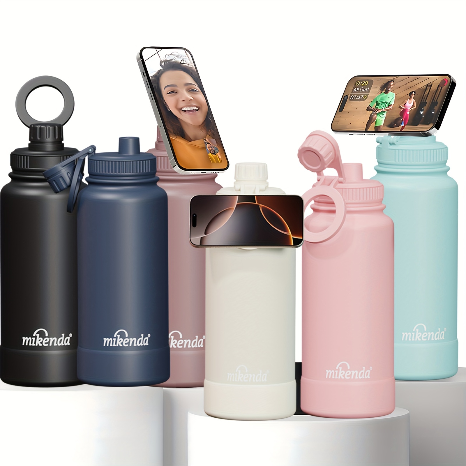 Clazkit 2L Motivational Water Bottle With Time Marker - Transparent, Leak-Proof, BPA-Free Sport Bottle