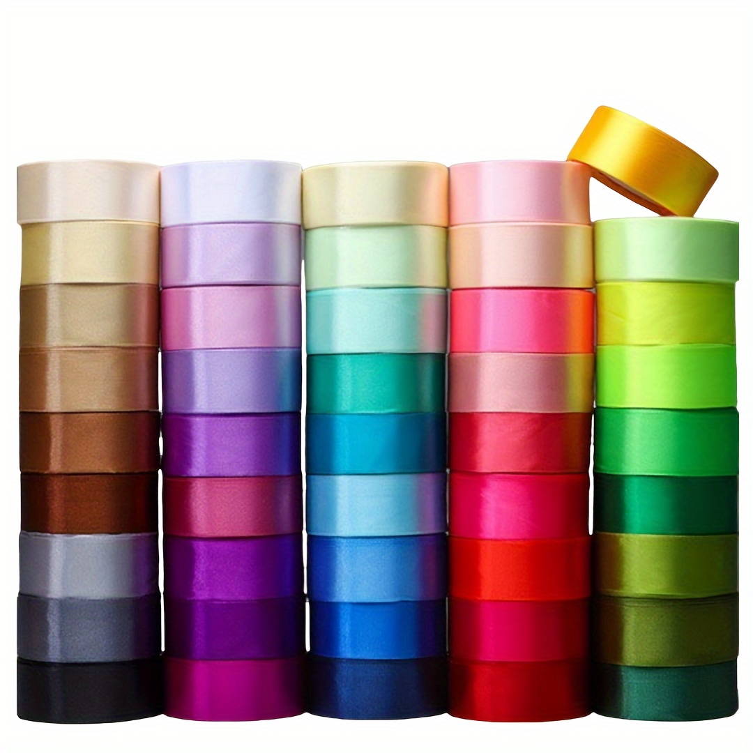 Double Sided Faced Satin Ribbon Size 38 X 5 Meters (Purple) Perfect For Gifts Wrap Sew Party, Decorations Events Dress Wedding Christmas Crafts, Bows