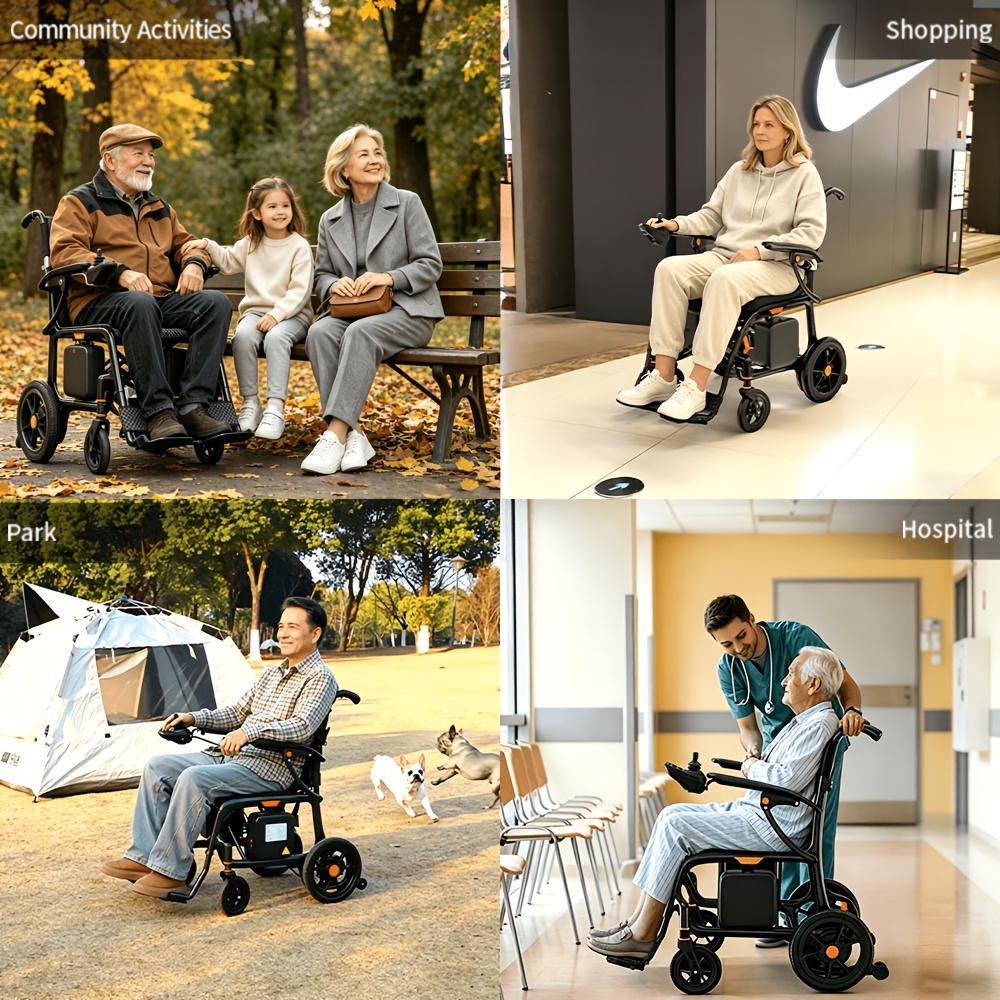 carbon fiber 25   range adult electric wheelchair no installation   folding and   lightweight 15kg 300lbs load capacity compact enough to   luggage     beach   portable power chair Product details 2