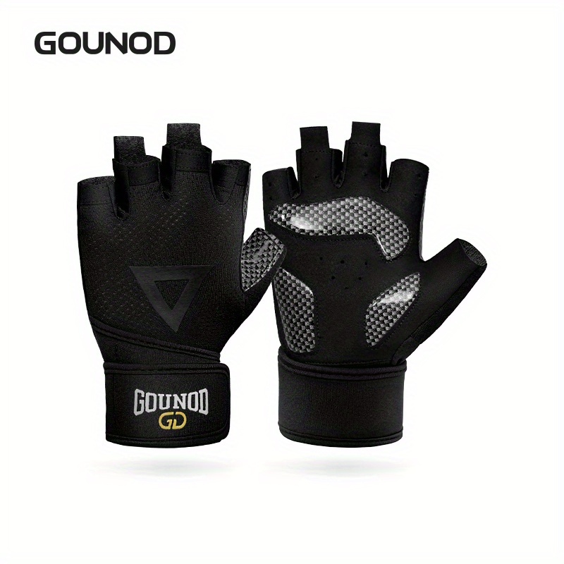 Image of 1pair Men&women Weight Lifting Breathable Gym Gloves Heavyweight Sports Exercise Glovestraining Fitness Workout Gloves