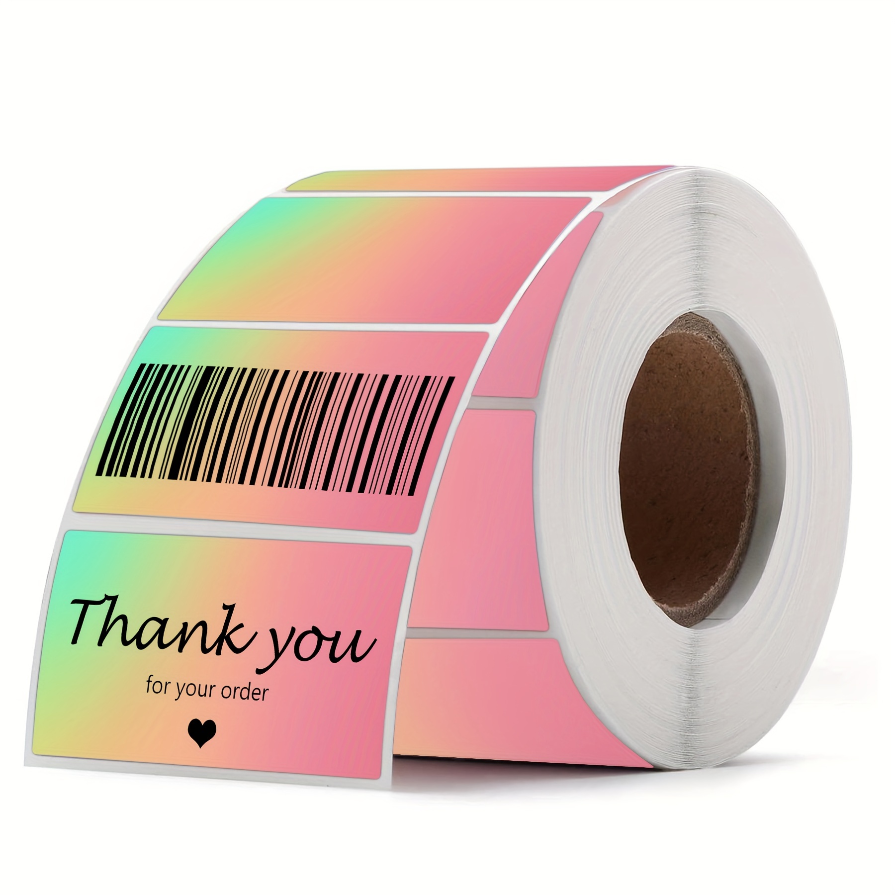 

500 Pcs Direct Thermal Stickers Gradual Change Round Circle Thermal Color-code Dot Self-adhesive Multi-purpose Thermal Labels Printer For Diy Barcode, Business, Address, Name Gift Tags