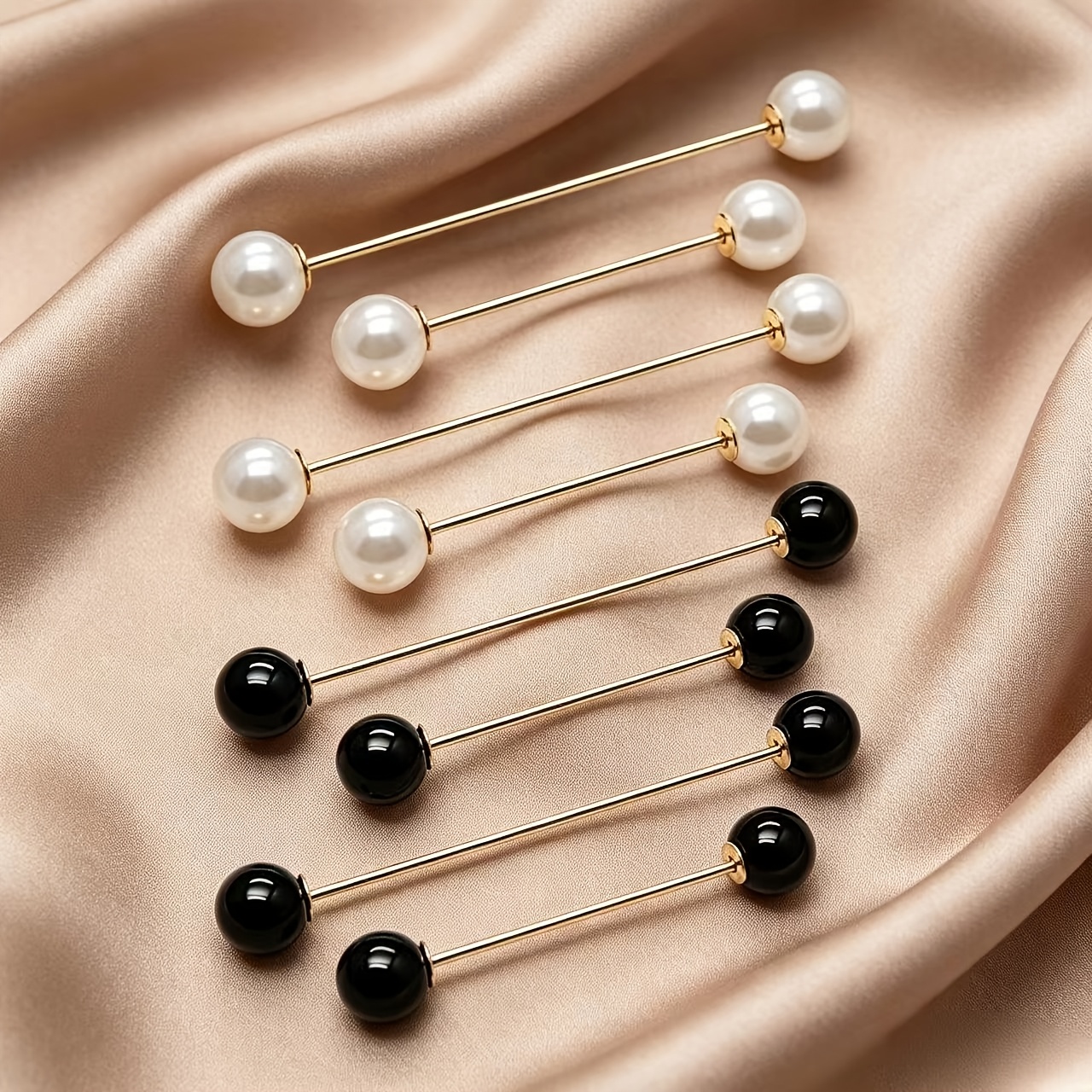 TEMU 8 épingles de sûreté, décorations de chaussettes, adaptées , à la fermeture de ceinture, adaptées aux vêtements de femme, aux chapeaux, aux