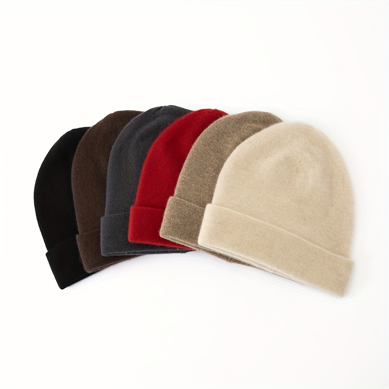 

Skullies & Beanies Knit Double Layer Warm Couples Winter Cap